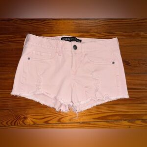 Express Pink Denim Shorts